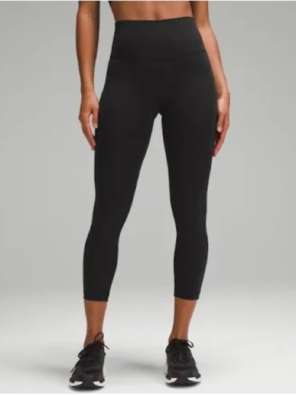 lululemon athletica Black High-Rise Cropped Leggings